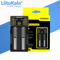 LiitoKala Lii-202 18650 Charger 1.2V/3.7V/3.2V/3.85V 21700 20700 2665014500 16340 NiMH li-ion battery Smart charger