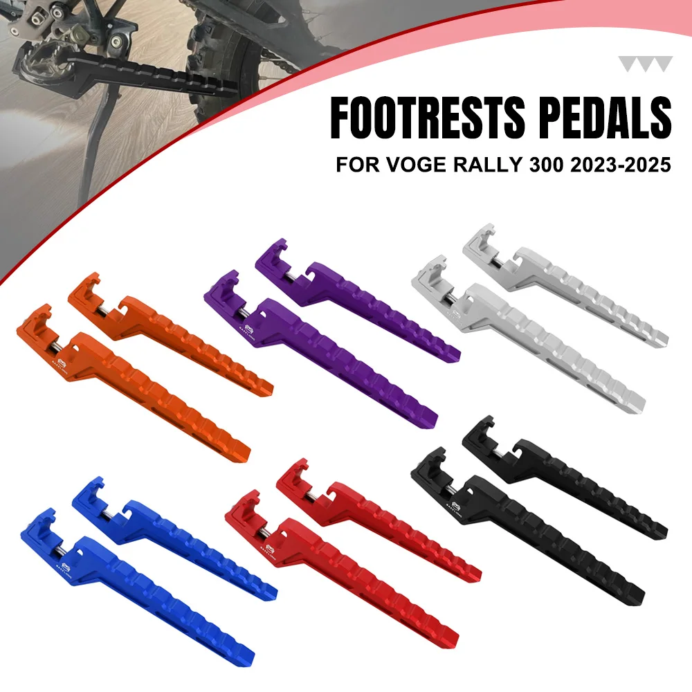 

Passenger Foot Peg Extensions Extended Footpegs For Voge Rally 300 2023-2024-2025 Motorcycle Passenger Footrest Rear Foot Pegs
