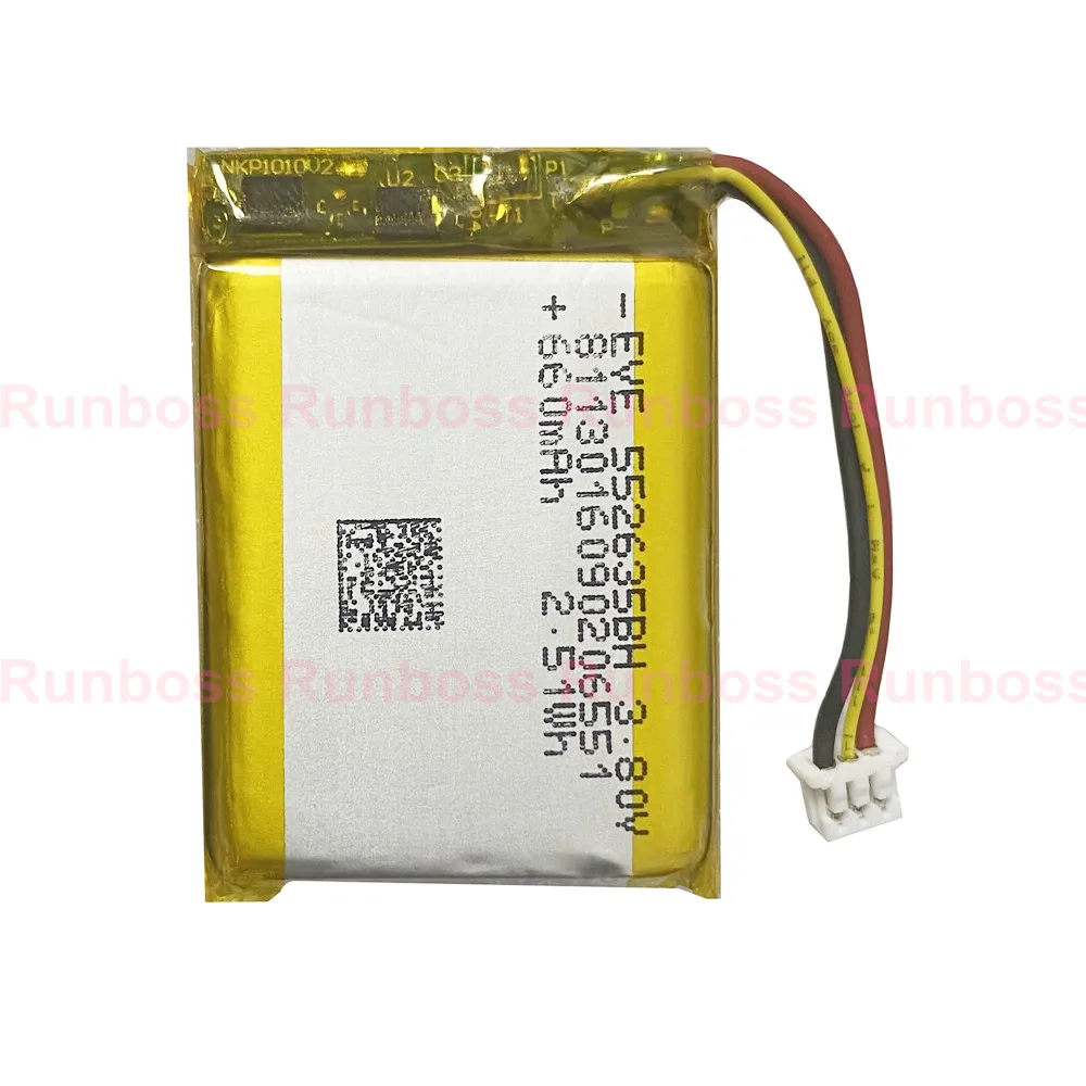 3.8V 660mAh Lithium Polymer LiPo Rechargeable Battery For EVE 552635BH MP3 MP4 DVR Sho-me Combo 1 Shome Combo A1 Headset Speaker