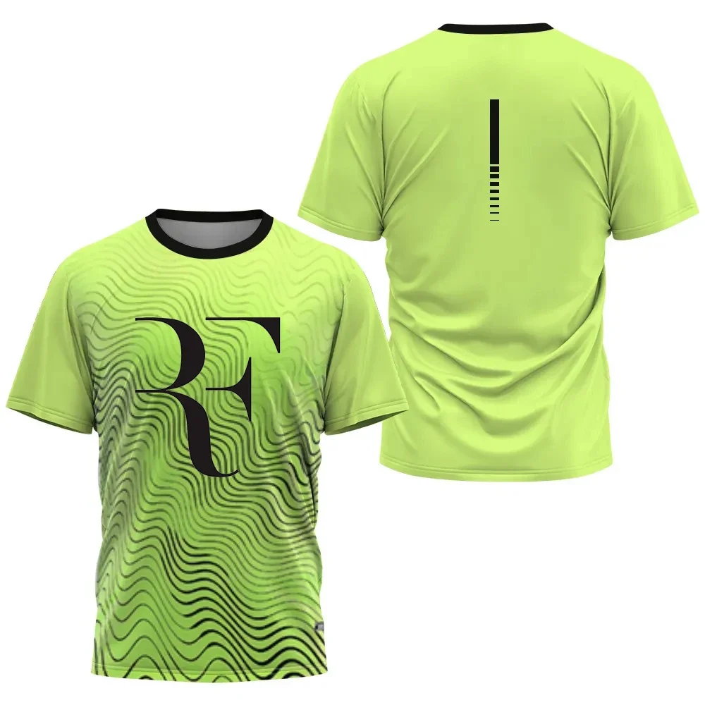 2024 New Summer Badminton Tennis Breathable Uniform for Daily Leisure Sports Short Sleeves Running Fitness Loose Size O-Neck Top