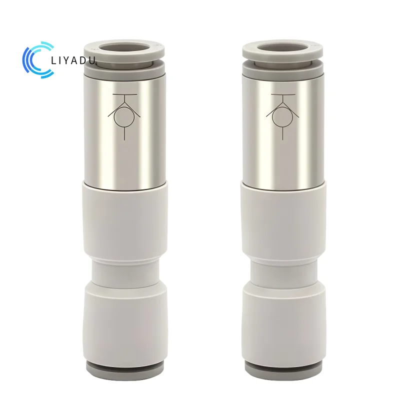 SPV SPU Pneumatic Quick Fitting Connector 4mm 6mm 8mm 10mm 12mm One Way Check Valve Non Return Air Flow Control Valve