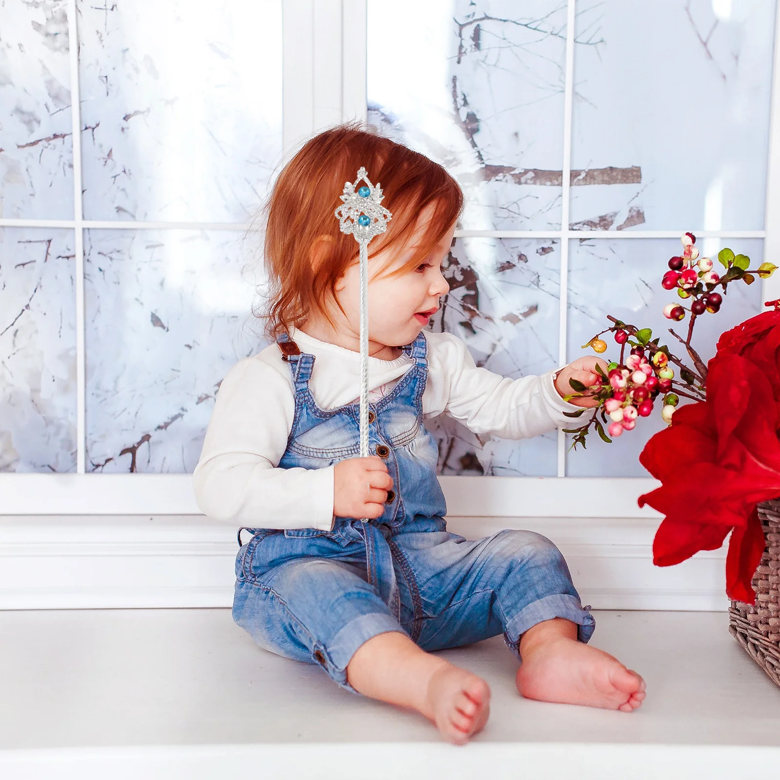 Bastón de disfraz con diamantes de imitación para mujer y niña, bastón para caminar para Cosplay de Halloween, accesorio elegante, juguetes para niña pequeña, bastón para mujer