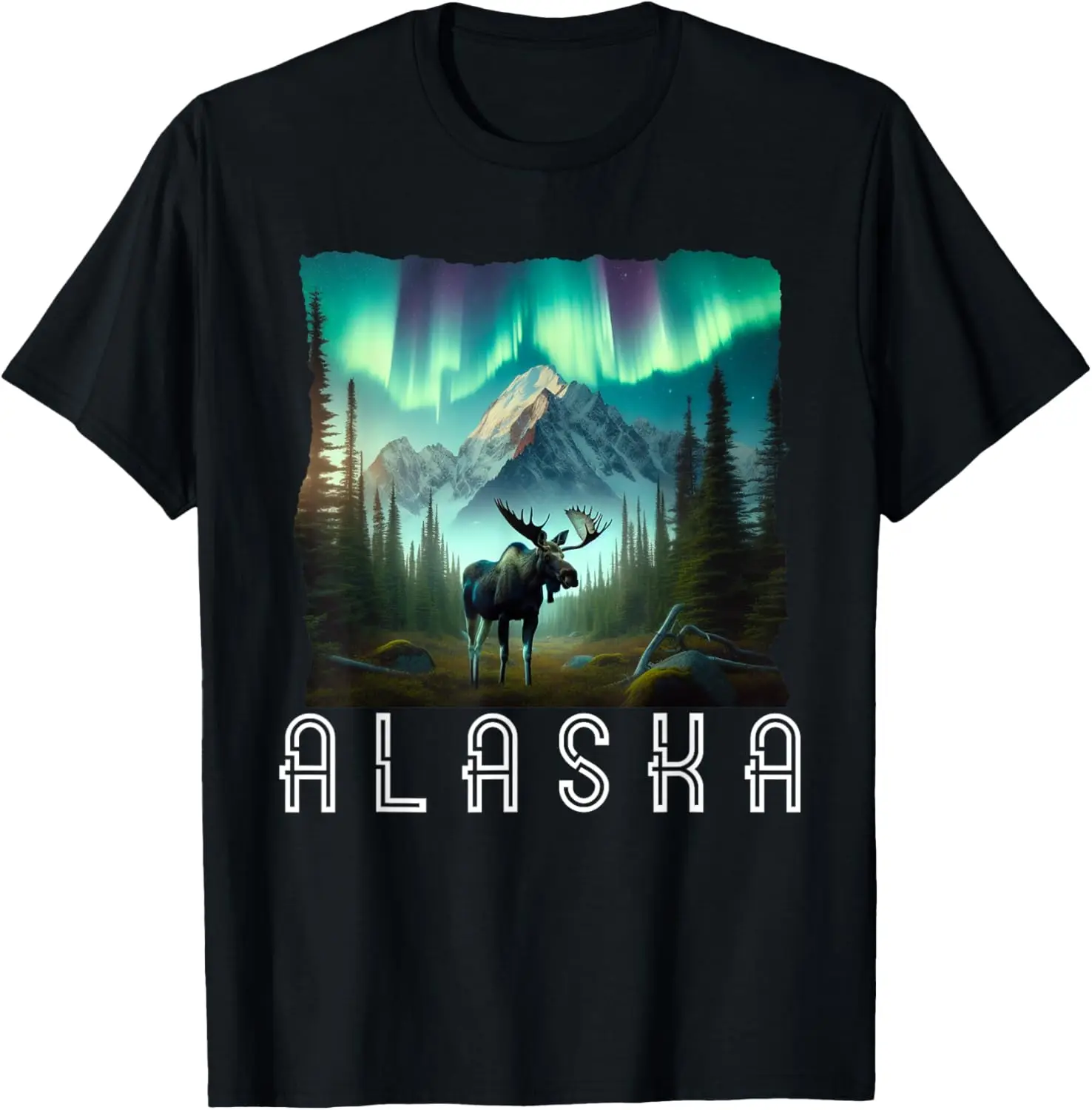 Matching Family Friends and Group Alaska Silhouette T-Shirt