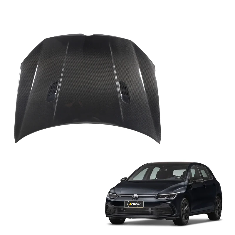 STLF Car Modification Parts Carbon Fiber Engine Cover For volkswagens Golf 6 Upgrade GTI Style Engine Hood