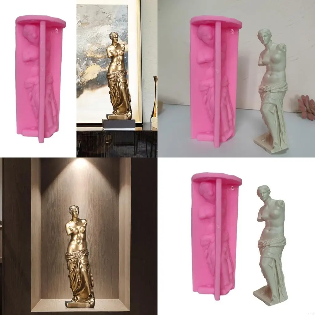 

N2UE Statue Mold Resin Epoxy Crafts DIY Ornament Jewelry Candles Making Tool