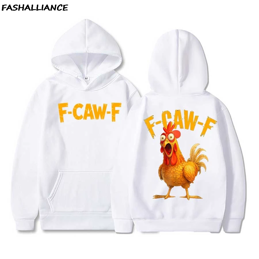 F Caw F Chicken Meme هوديي الرجال النساء البلوز الهيب هوب الشارع الشهير لينة عارضة البلوز تحذير قمم #2