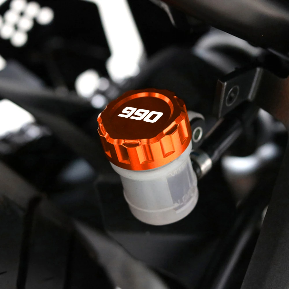 For KTM 990 Super Duke 990 Supermoto R 2005-2012 2011 2010 Motorcycle Aluminum Rear Brake Fluid Reservoir Oil Tank Cap Cup Cover