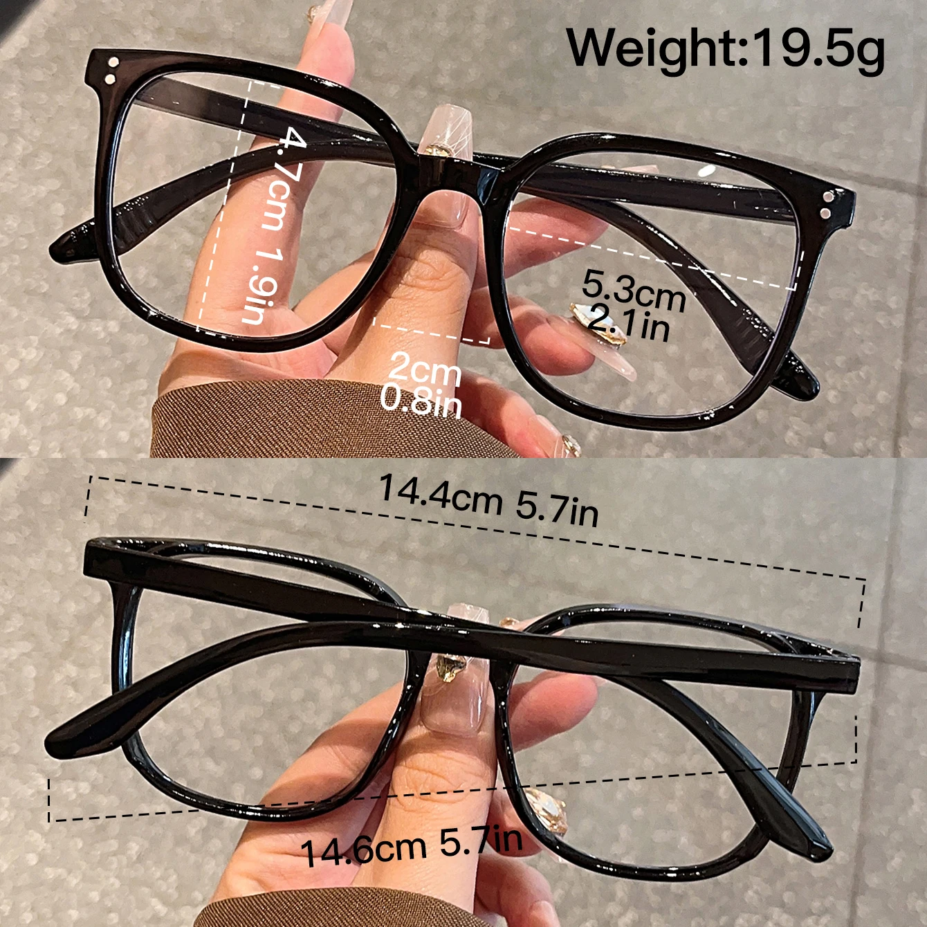 1 Stück/3 Stück/4 Stück/5 Stück/6 Stück europäische und amerikanische klassische beliebte Brillen-Set mit quadratischem Rahmen, Herren- und Damenmode-Brille – Detail 31