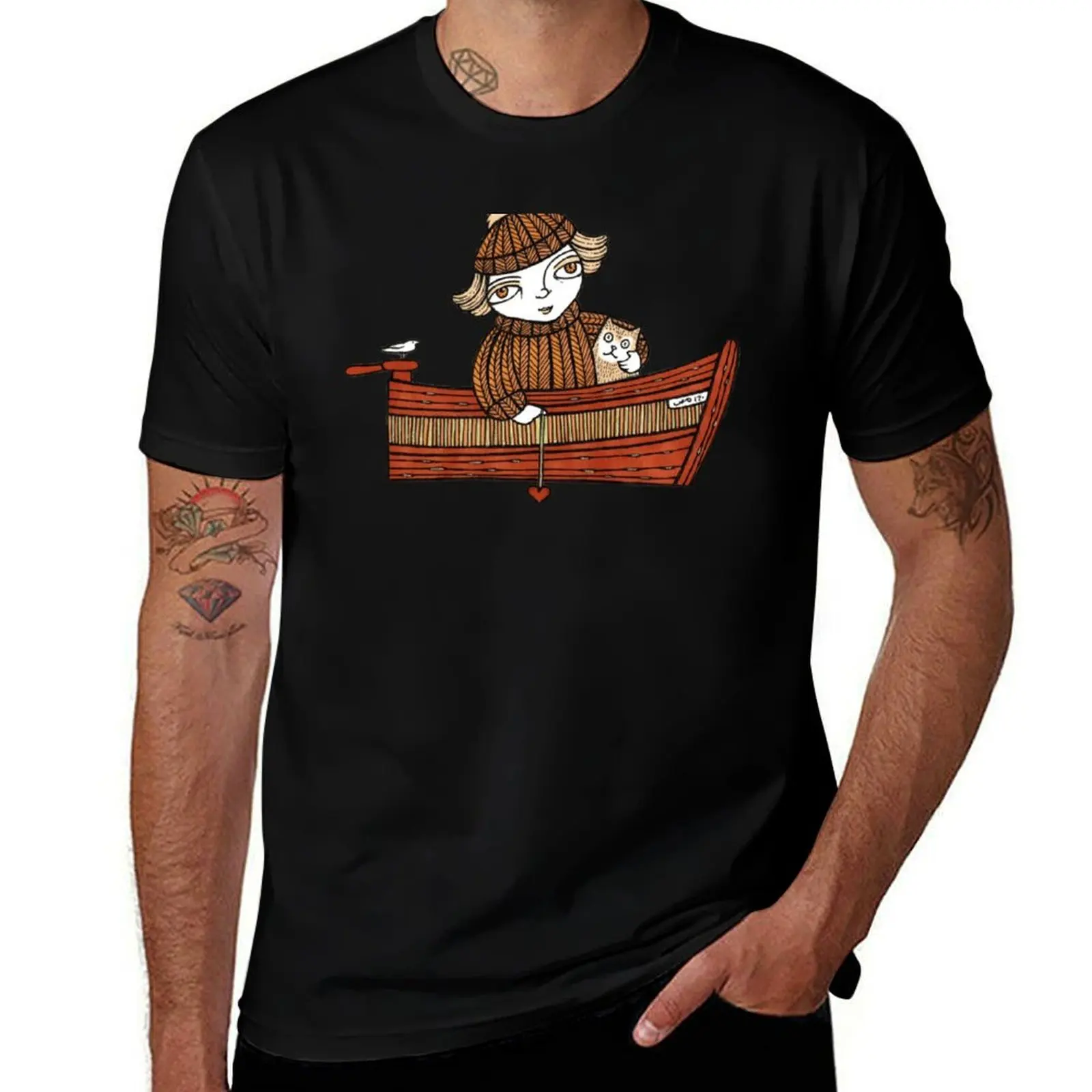 Dawn & Dinky (Dunbar Harbour) T-Shirt t shirts for man pack white T-Shirt