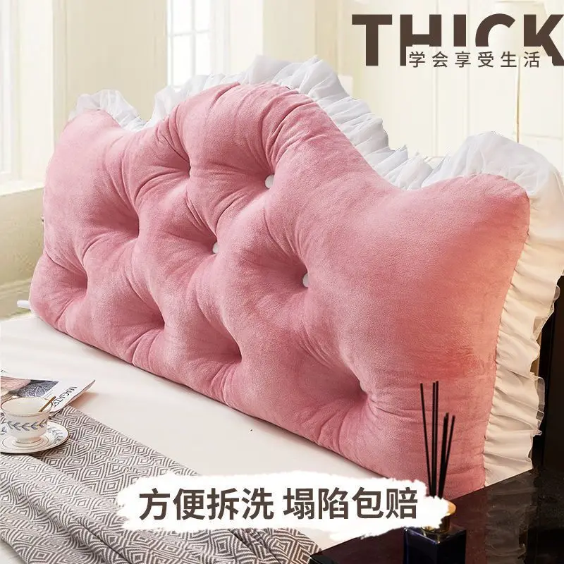 

Bedside Cushion Bedroom Anti-Collision Triangle Large Backrest Tatami Bedside Backrest Student Dormitory Removable and