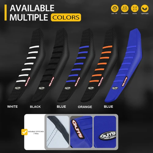 Imagen 2 del producto Fundas de asiento con pinza acanalada para motocicleta SPACE, juego impermeable, protección antideslizante, aplicable a SXF EXC KXF CRF YZF WR