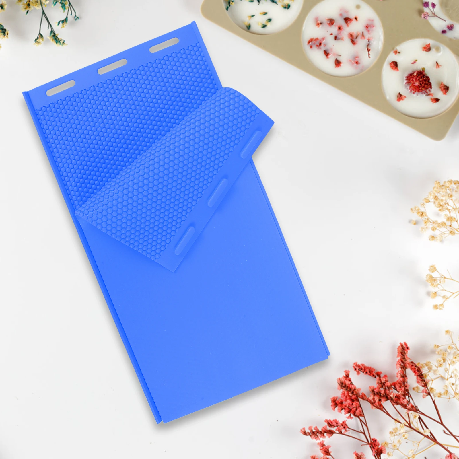 

Silicone Beeswax Diy Supply Honeycomb Sheets Making Blue Color Lightweight DIY Supplies Tool Hive Equipment