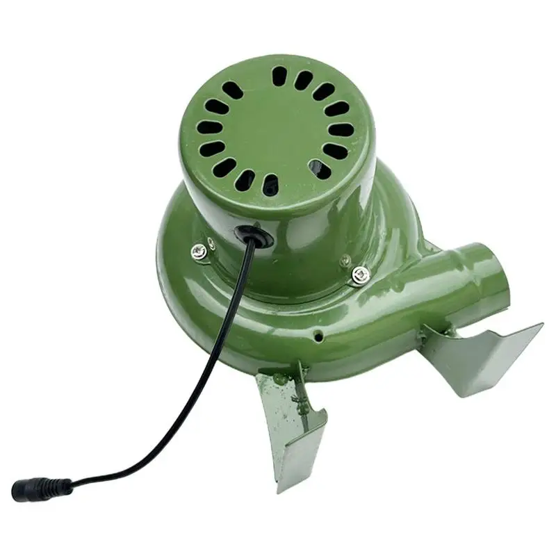 30/40/60/80W Electric Blower Fan BBQ Fan AC/DC 12V For Barbecue Mini Blacksmith Forges Blower Speed Adapter Fireplace Blower