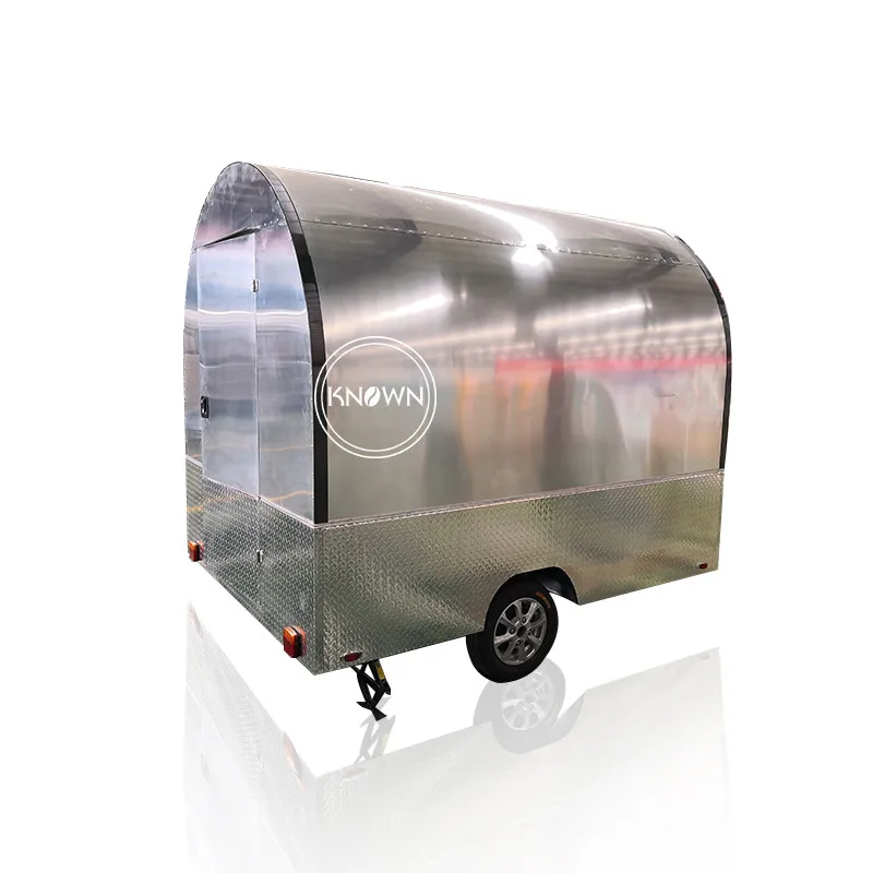 Stainless steel factory price bakery catering used food cart trailer for sale with shipping by sea