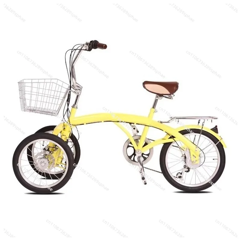 Reverse tricycle leisure human tricycle elderly tricycle shock absorption