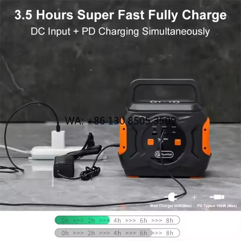 

230v 320w Charging Battery Solar Generator Portable Power Banks Station Safer Outdoor Home Energy System