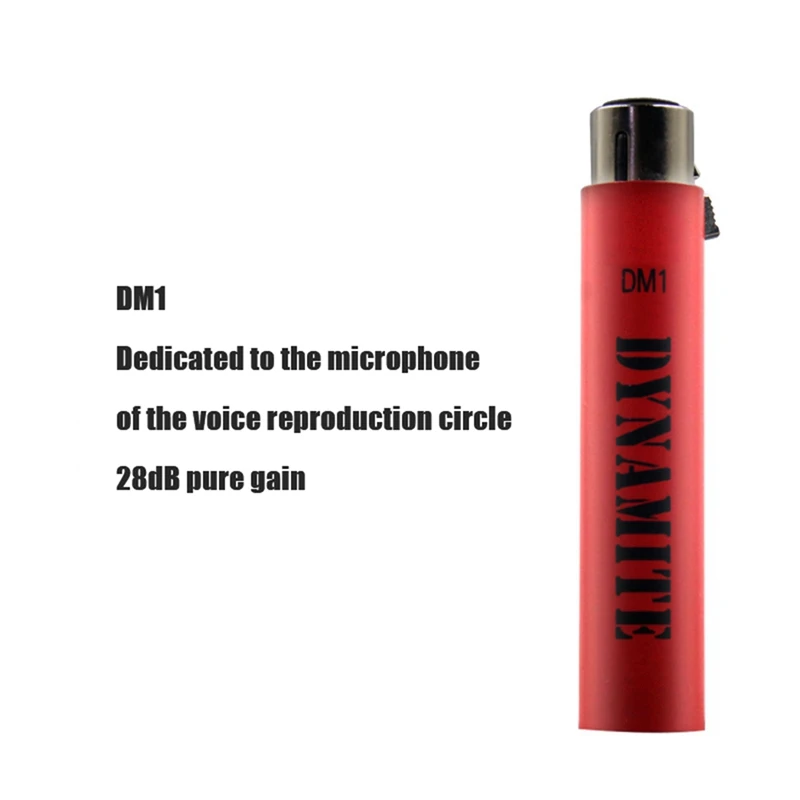 مضخم ميكروفون ديناميكي احترافي DM1 ديناميت نشط في الخط لميكروفون محمول باليد