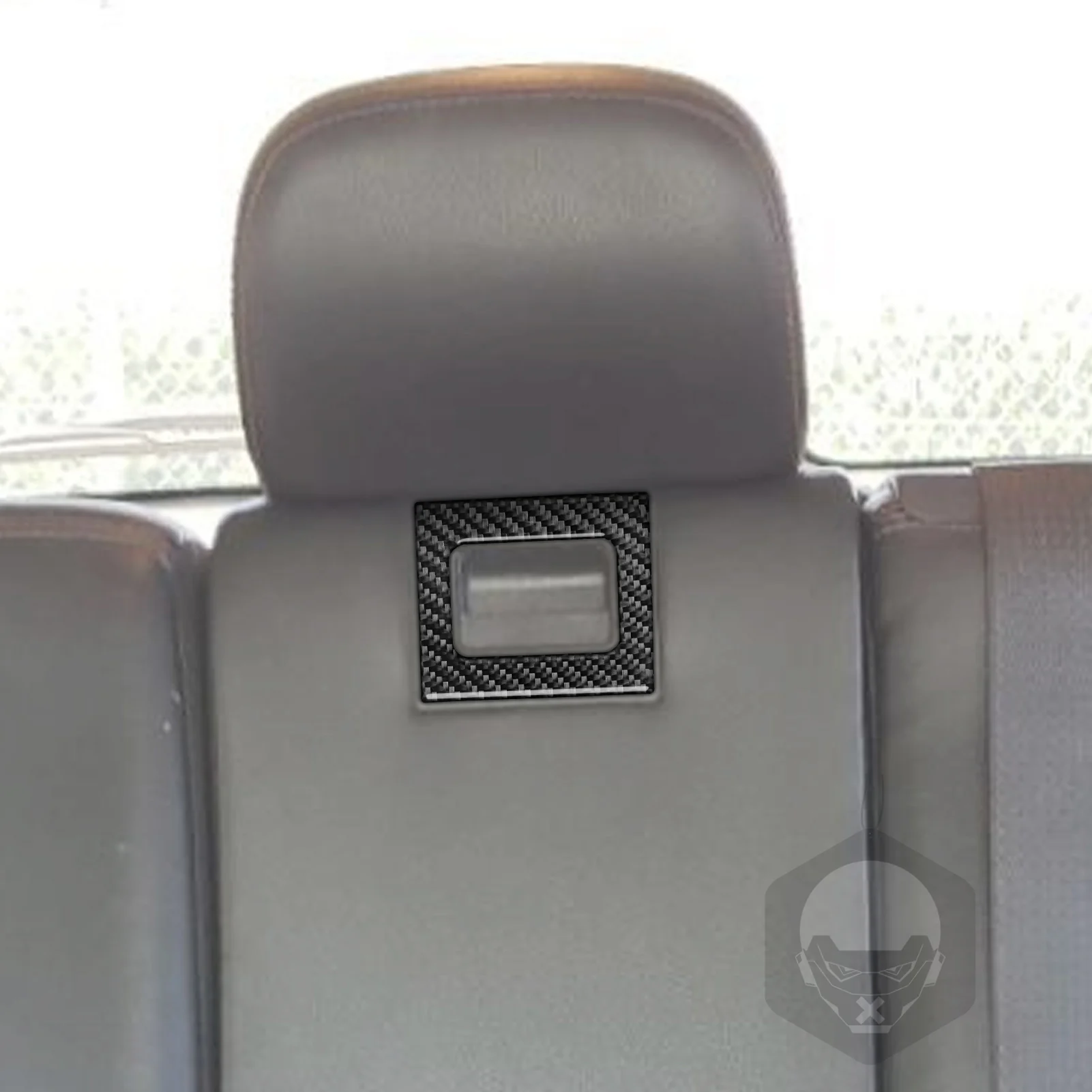 Real Carbon Fiber Car Accessories Rear Center Armrest Lock Decorative Cover Soft Sticker For Ford Edge SEL 2011 2012 2013 2014