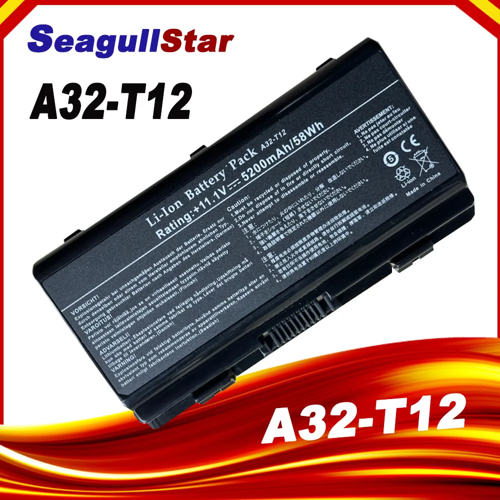 A32-X51 A32-T12 Laptop Battery For Asus T12 T12C T12Er T12Fg T12Jg T12Mg T12Ug X51H X51L X51R X51RL