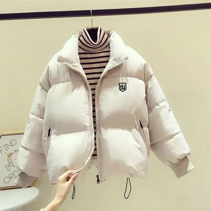 NEW Winter Women's Golf Wear Golf Jackets Fashion Golf Clothing Woman Horse Windbreak Thicken Warm Down Cotton Women Golf Coats