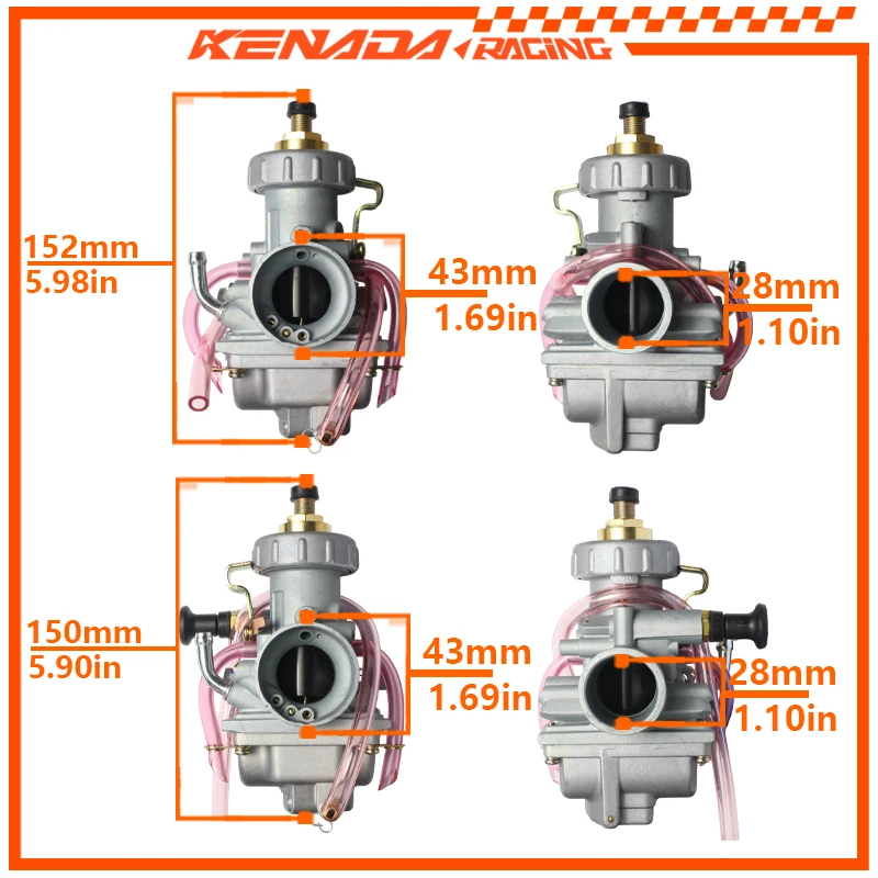 Left Right Dual Carburetor Set For RD350 Banshee 350 YFZ350 ATV 1987-2006