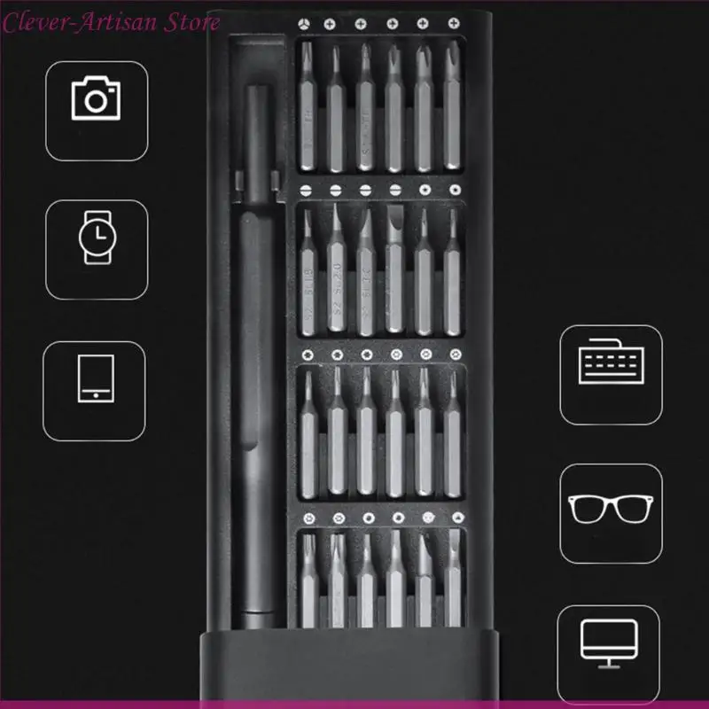 

E06B Watch Camera Maintenance 24 In 1 Batch Head Screwdriver Set Security Repair Tool