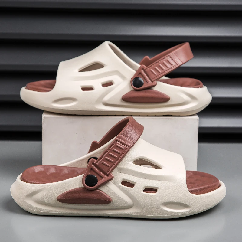 

Summer New Men's Sandals Outdoor Beach Slippers Comfortable Soft Slides Men Clogs Casual Shoes Garden Shoes Men Outdoor Sandals