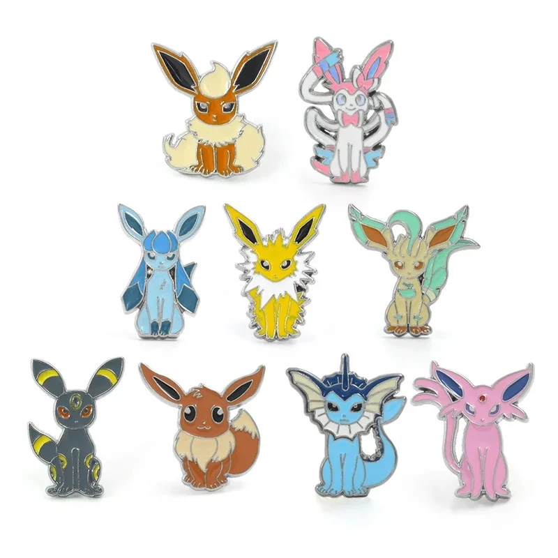 Pokemon Elf Eevee Enamel Lapel Pin Collect Badge Cute Children Gift Jewelry Adorn Backpack Hat Collar Brooches