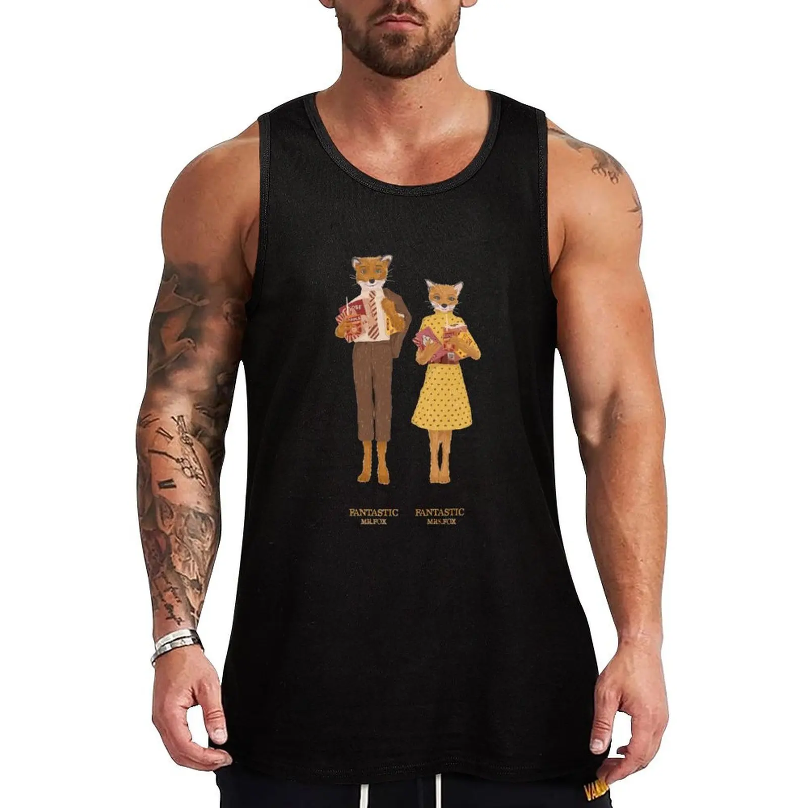 

Fantastic Mr. Fox, fantastic mr fox classic Tank Top T-shirt Men's gym bodybuilding t-shirt Men's gym t-shirts