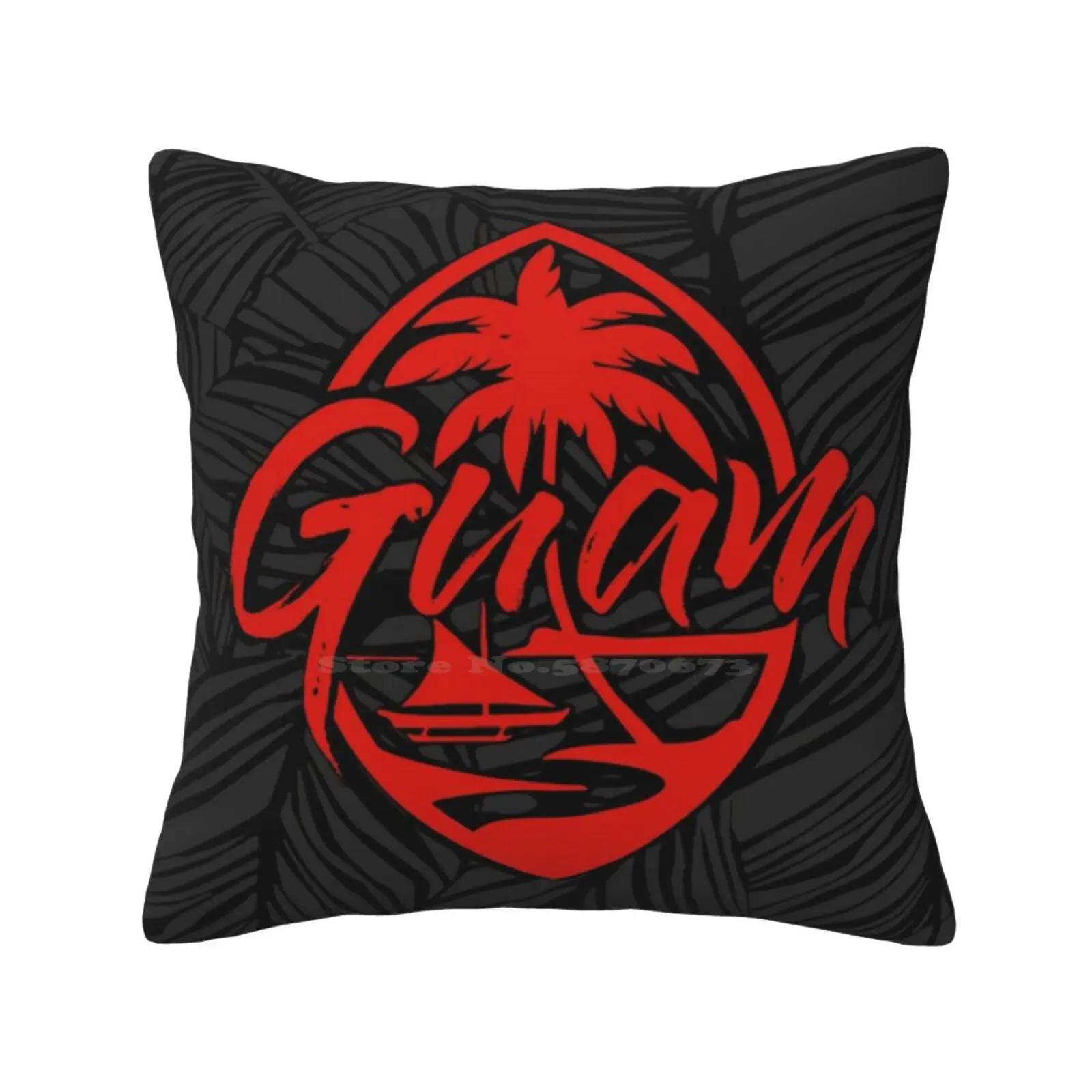 Guam Island Red Fashion Sofa Throw Pillow Cover Pillowcase Hafa Adai 671 Pacific Islanders Guamanian Chamorro Guam Flag Guam