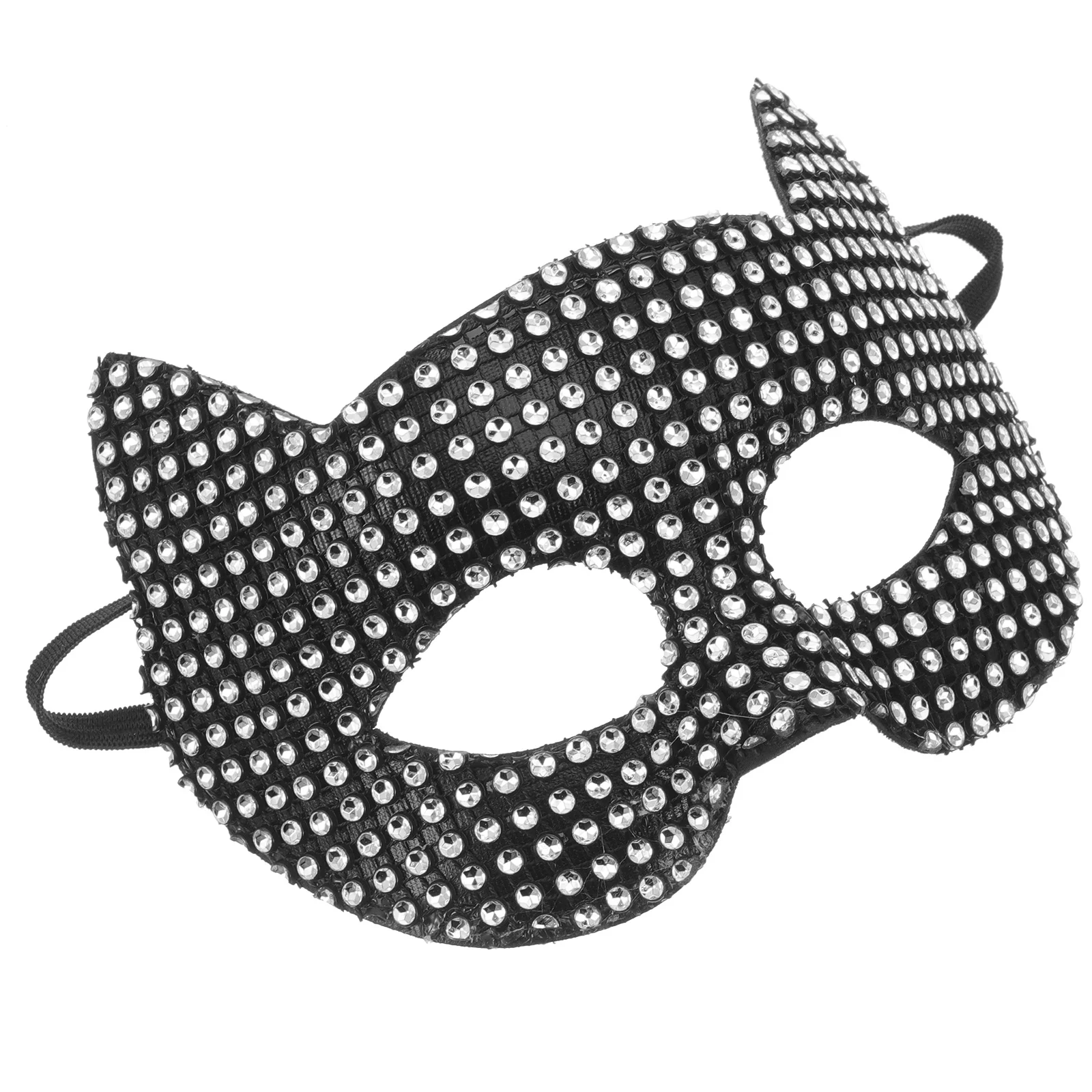 

Cat Mask Halloween Party Cosplay Mysterious Decorative Prop Adjustable Ring Durable Comfortable Fit