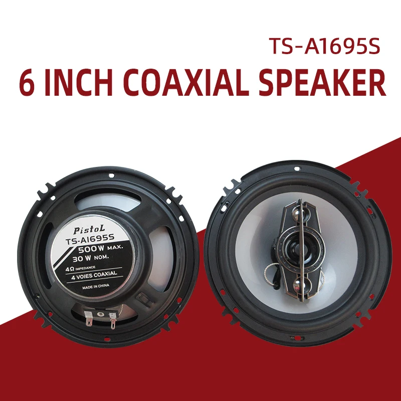 

TS-A1695S 6-дюймовый автомобильный аудиокоаксиальный динамик Автомобильный дверной динамик (1 пара динамиков)