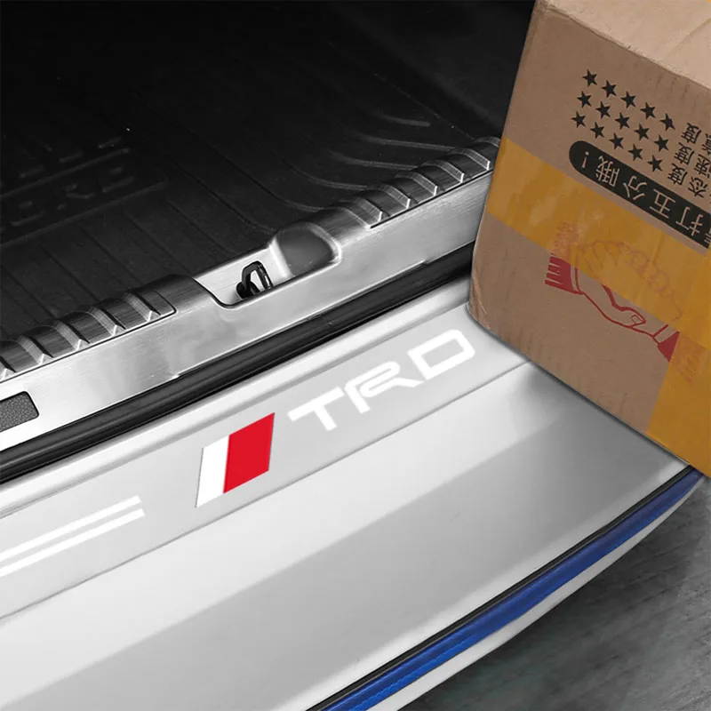 CarTransparent سيارة جذع شارة واقية ملصق اكسسوارات لتويوتا TRD شعار كورولا Chr أفينسيس يارس كامري سباق