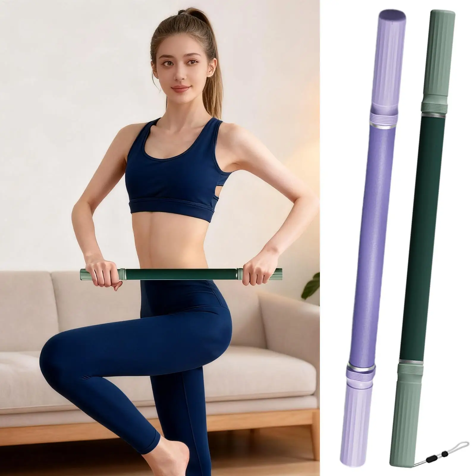 Yoga stretching stick full body relaxation tool after exercise body care massage roller stick suitable for relieve arms tension