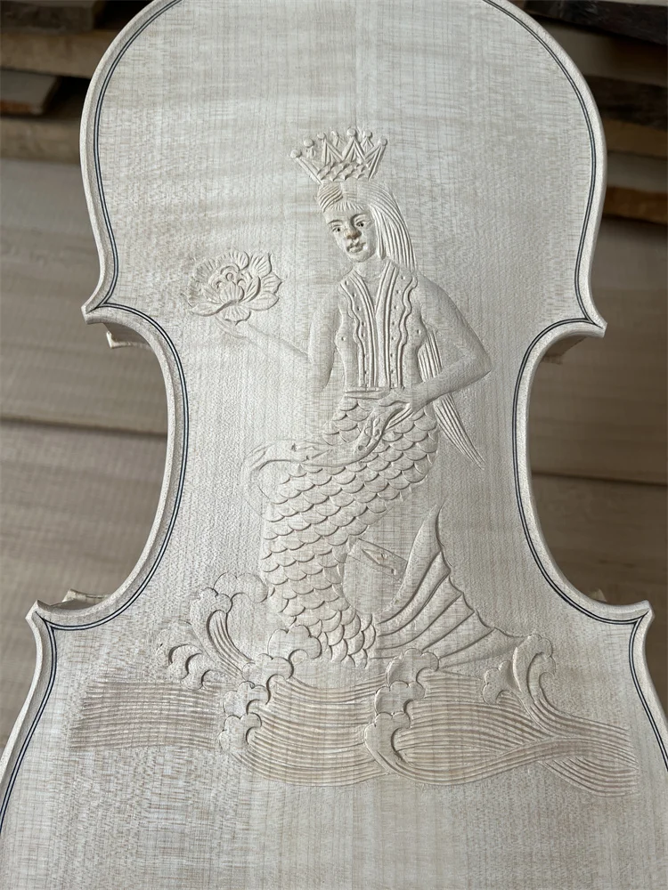 لتقوم بها بنفسك الكمان الأبيض الكمان عدة منحوتة حورية البحر كمان لطيفة منحوتة 4/4 الكمان CКريпка 4/4 كمانБИ أولرين 4/4 لا حالة لا القوس