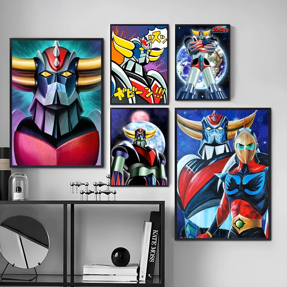 M-Mazinger G-Goldorak Painting Calligraphy Canvas Poster Art for Bedroom Living Room Home Decor Wall Decoration Decals Gift