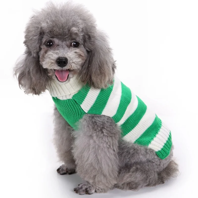 Christmas Dog Sweaters for Small Medium Dogs Winter Dog Clothes Fashion Print Puppy Knitted Pullover Cat Sweater Pet Turtleneck