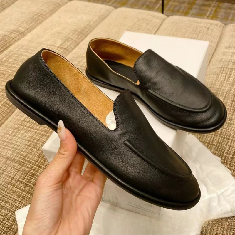 新作レディース本革ローファー フラットスリッポンシューズ 快 - Women'S Shoes In Wide Width のレビューと価格