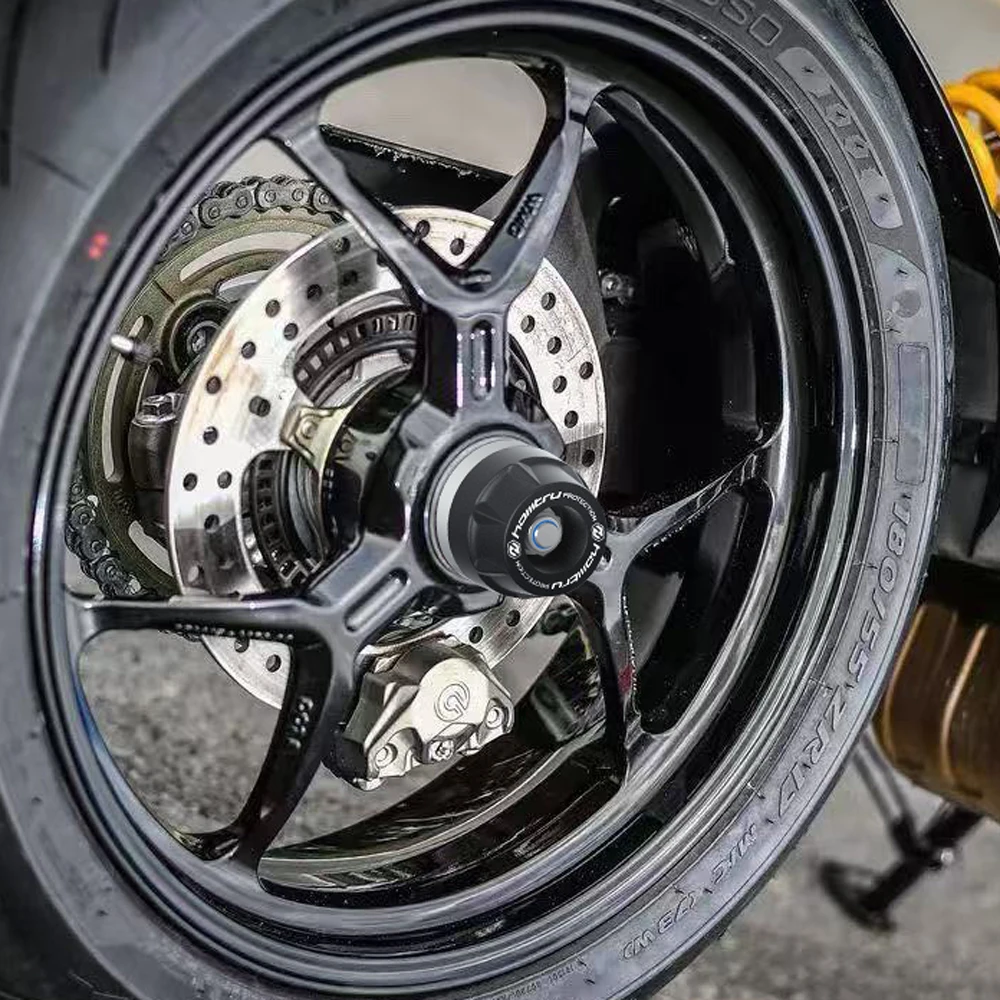 For Ducati Monster 796 S4R S4RS 1100 1100S Front Rear Axle Fork Sliders Crash Motorcycle Protector Wheel Hub Anti-Collision