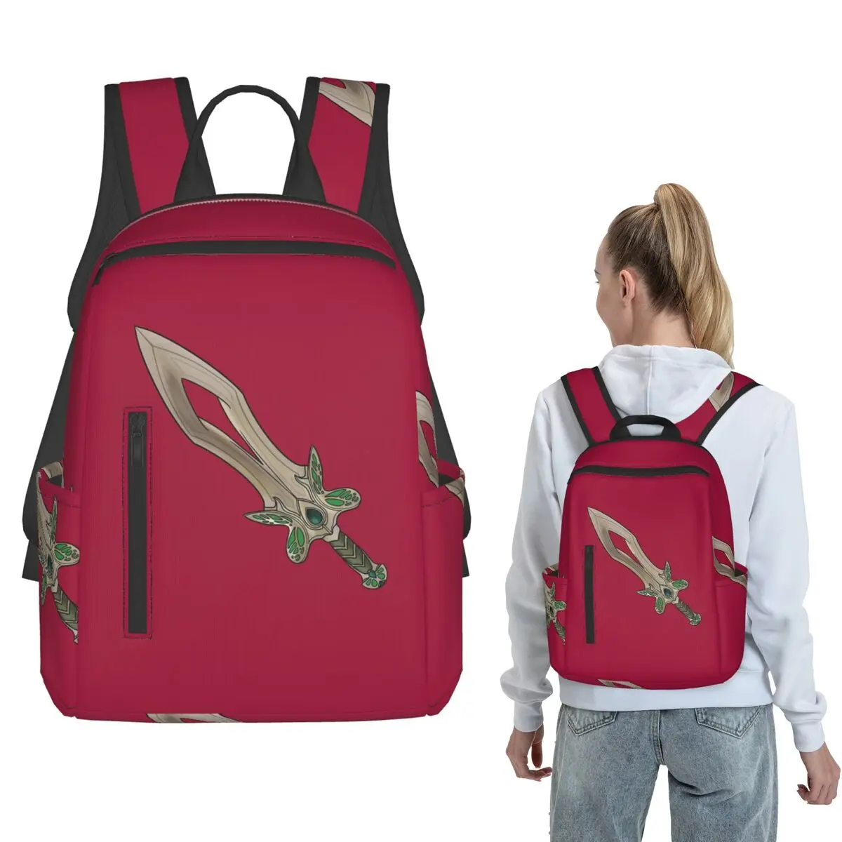

Butterfly Sword Backpack Daypack Kids BookBag School Bag Shoulder Bags for Men Women