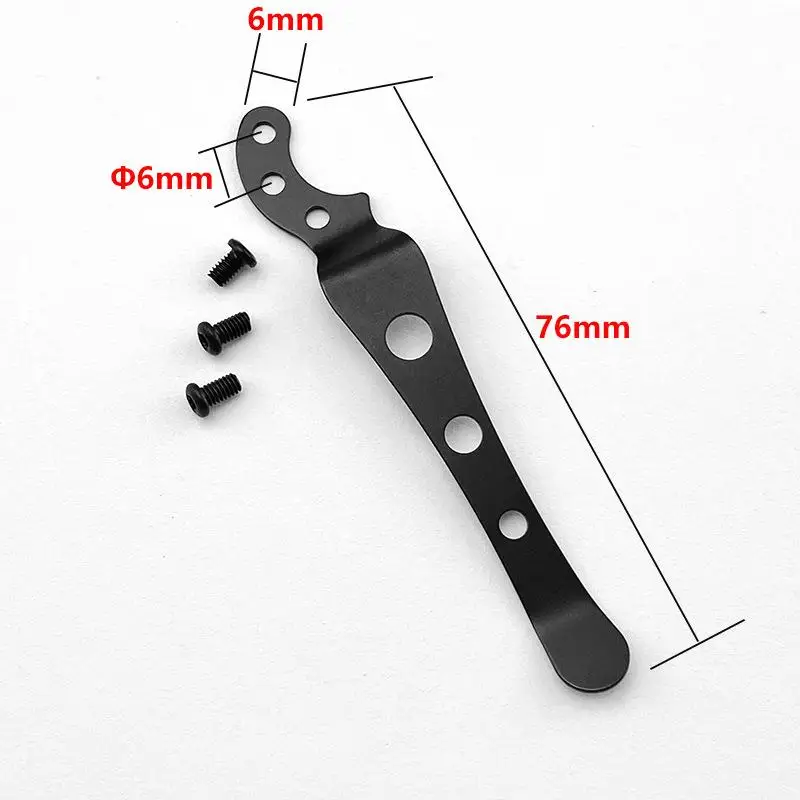 Stainless Steel Back Clip for DIY Folding Pocket Knife Tool DIY Accessories Back Clip Custom Folding Knife Back Clip Holder view 2