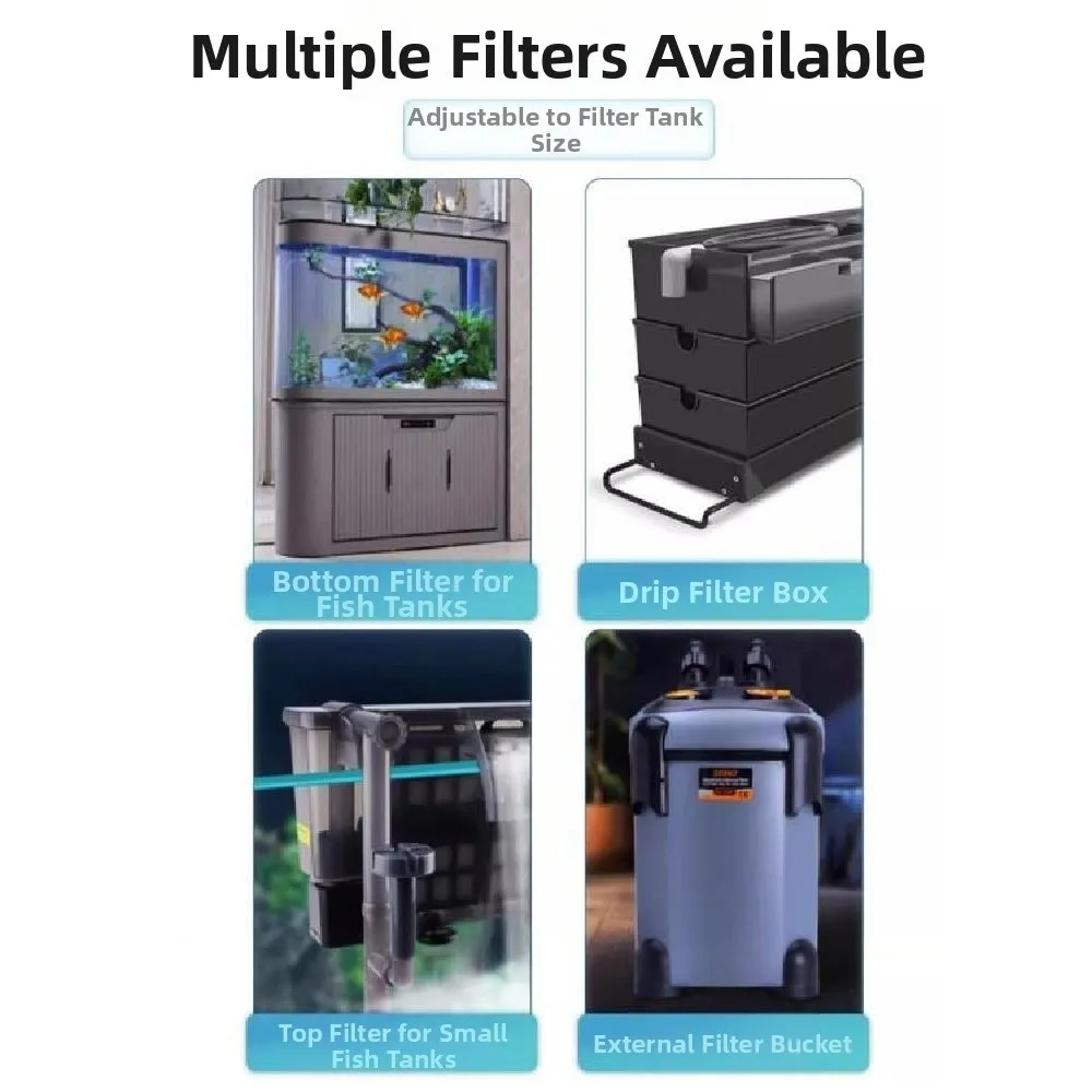 2 pezzi durevole 10D filtro per acquario spugna riutilizzabile tagliabile non gel filtro pad addensato 40x50 cm filtro per acquario domestico