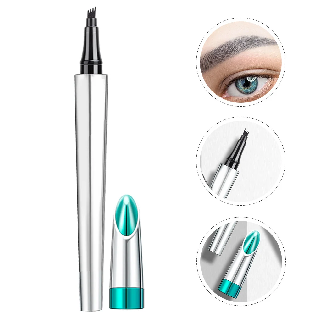 

4-Fork Waterproof Brow Pen Sweat Proof Eyebrow Pencil Natural Eyebrow Makeup Tool Long-Lasting Smudge Resistant Gift