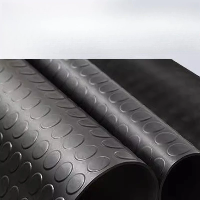 2025 Tappetini industriali Officina Pavimento protettivo Resistente riduzione del rumore Foglio di gomma con motivo a punti per monete