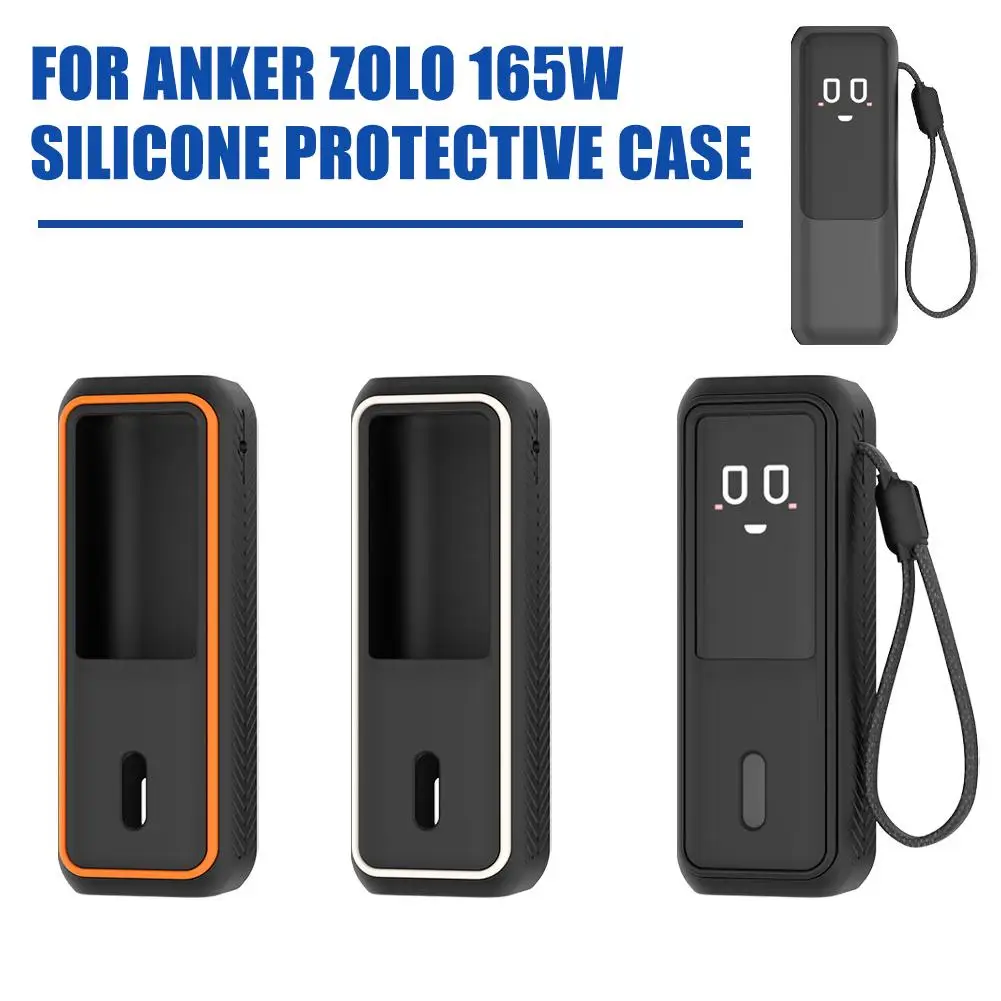 Funda Protectora para Banco de Energía Portátil Anker Zolo de 165 W, Protección Completa de 360 Grados, Resistente al Agua y al Sudor
