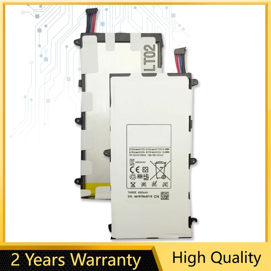 

KiKiss-Replacement Battery For Samsung Galaxy Tab 3 7.0 SM, T210, T211, T215, GT, P3200, SM-T210, SM-T211, T217, 4000mAh, T4000E