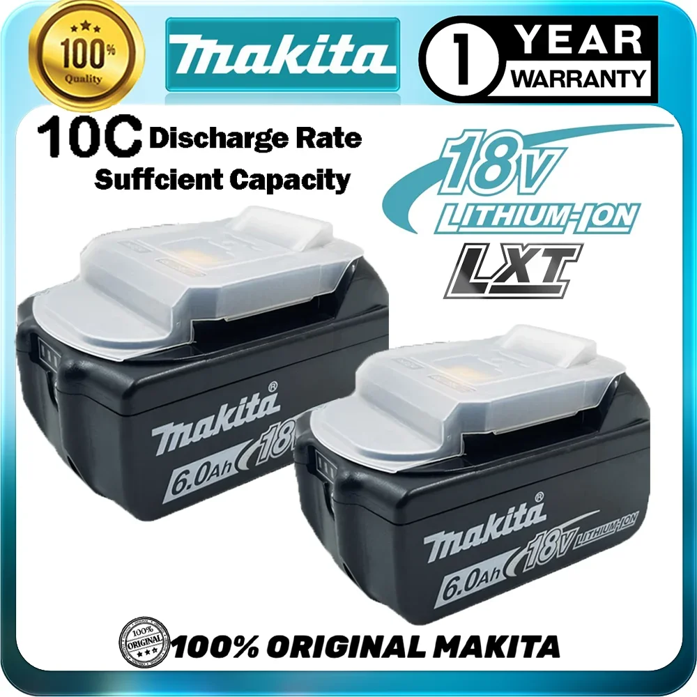 100% Genuine/Original Makita 18v battery bl1850b BL1850 bl1860 bl 1860 bl1830 bl1815 bl1840 LXT400 6.0Ah for makita tools drill