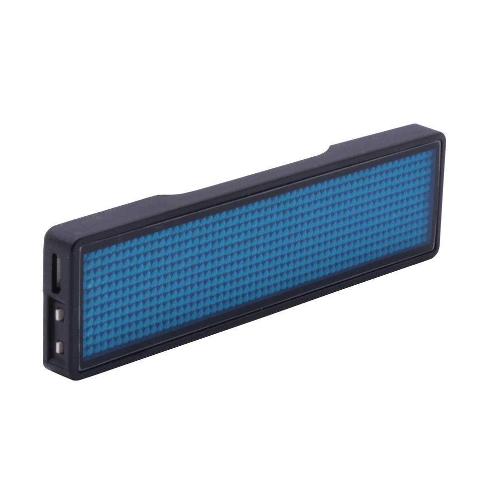 Rechargeable Mini Scrolling Message Board Bluetooth Multi-language LED Name Tag Digital LED Badge LED Display LED Name Badge