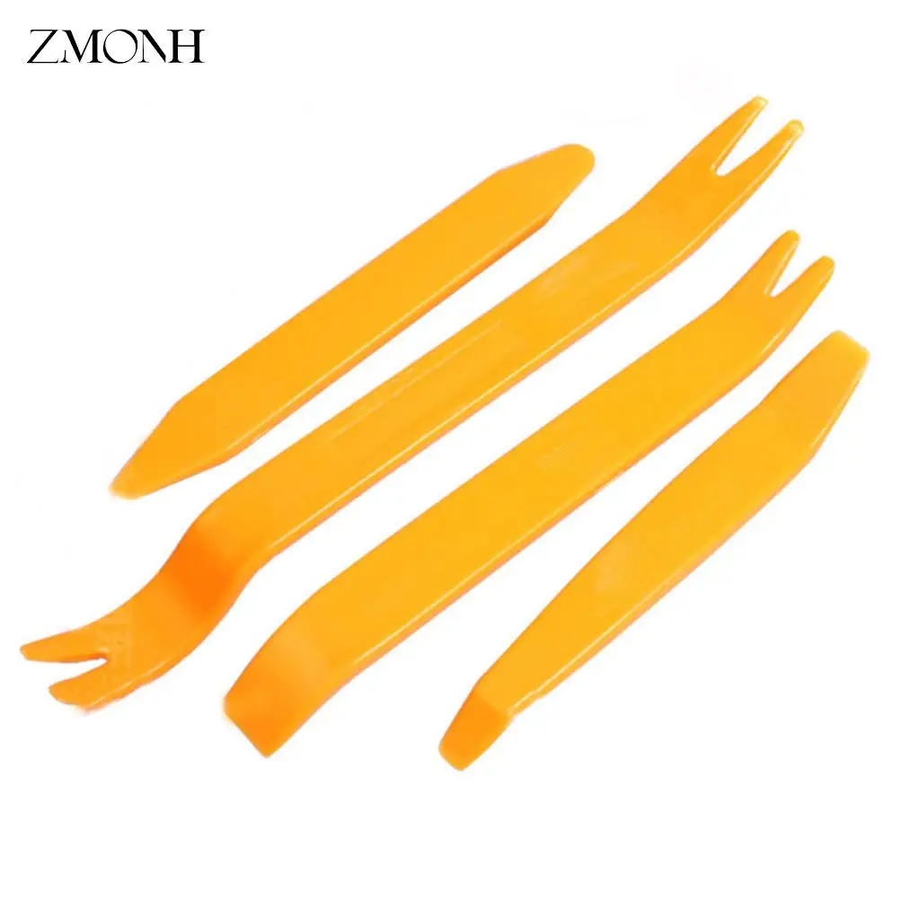 4pcs/set Plastic Auto Dismantle Tools Kit Car Radio Door Clip Panel Trim Dash Audio Removal Installer Pry Kit Refit Set