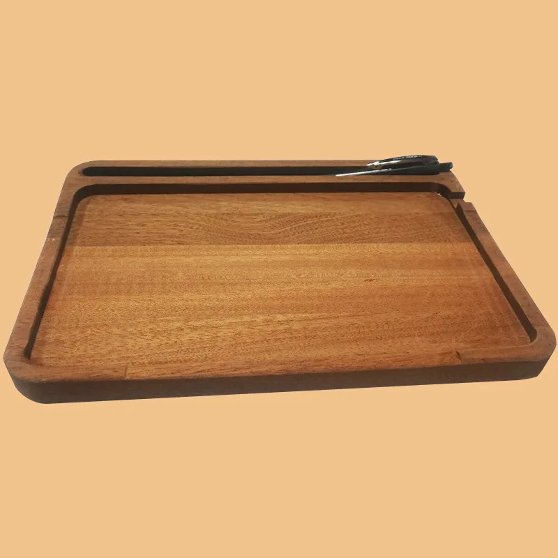 

New solid wood computer keyboard tray, simple and high-end spray painted solid wood tray, wooden handicraft tray wholesale